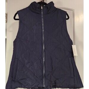 New York & Company Womens Large Navy Puffer Vest